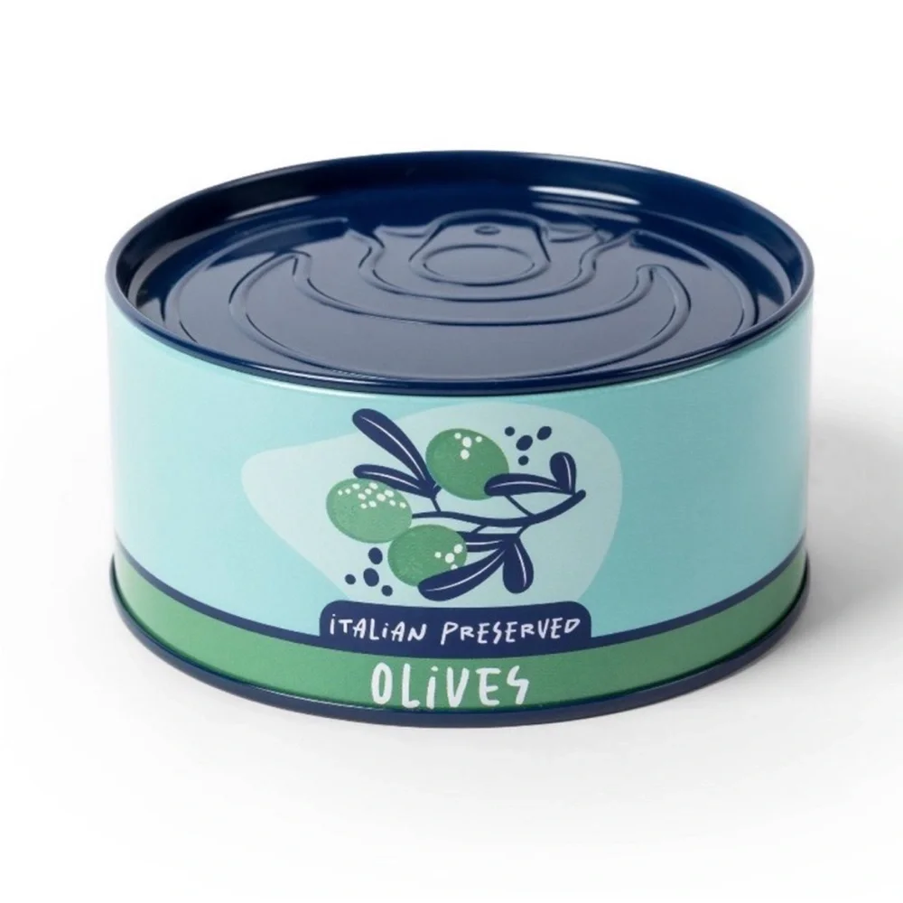 New! Target Bullseye Playground Whimsical Olives Tin Trinket Box, storage decor